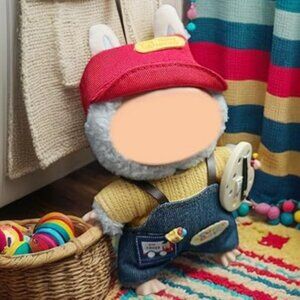 Labubu Fashion - Jean Style Overalls with Hat & Shoes